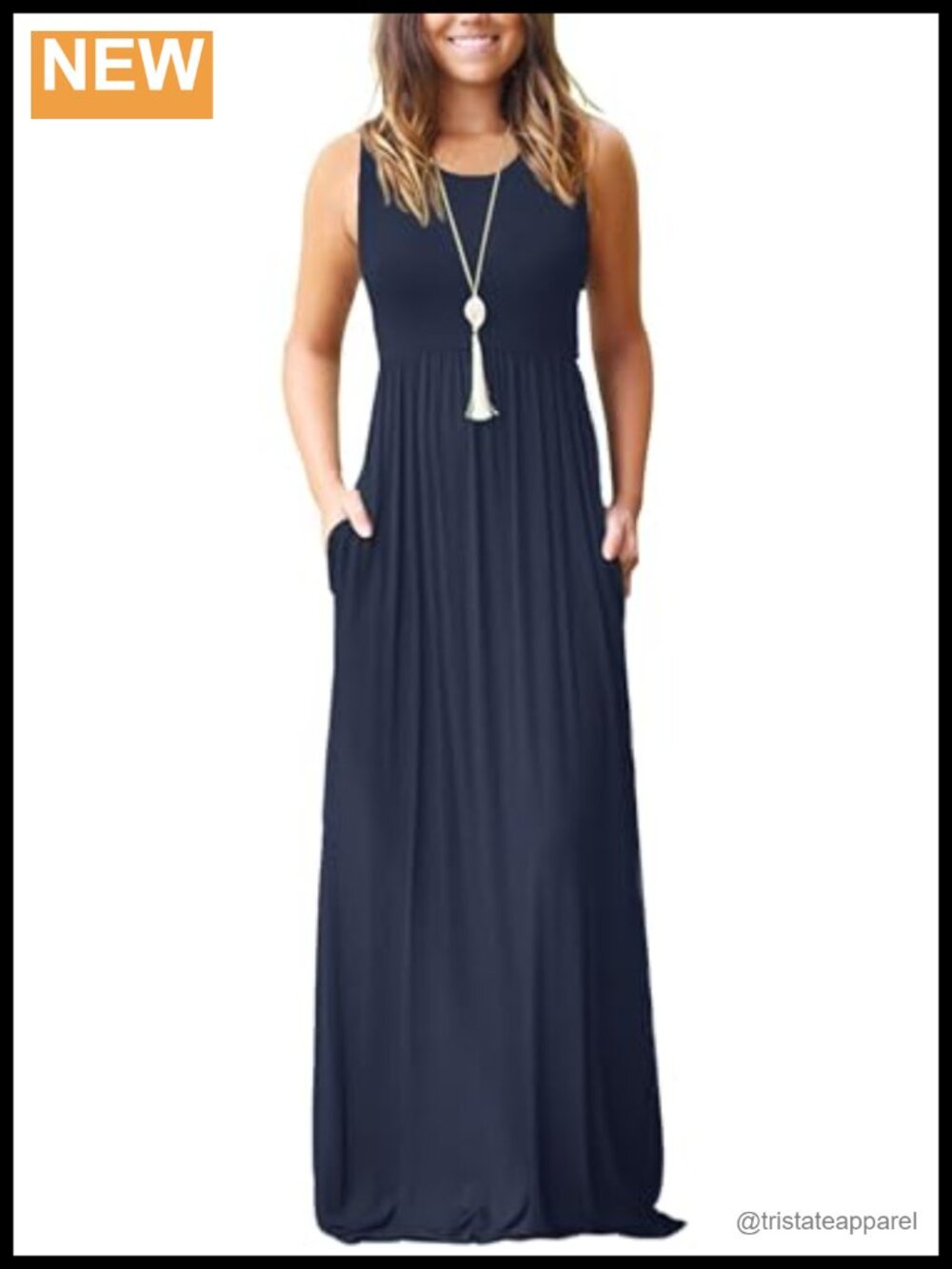Sleeveless Maxi Dress Polyester Spandex Casual Wrap Maternity